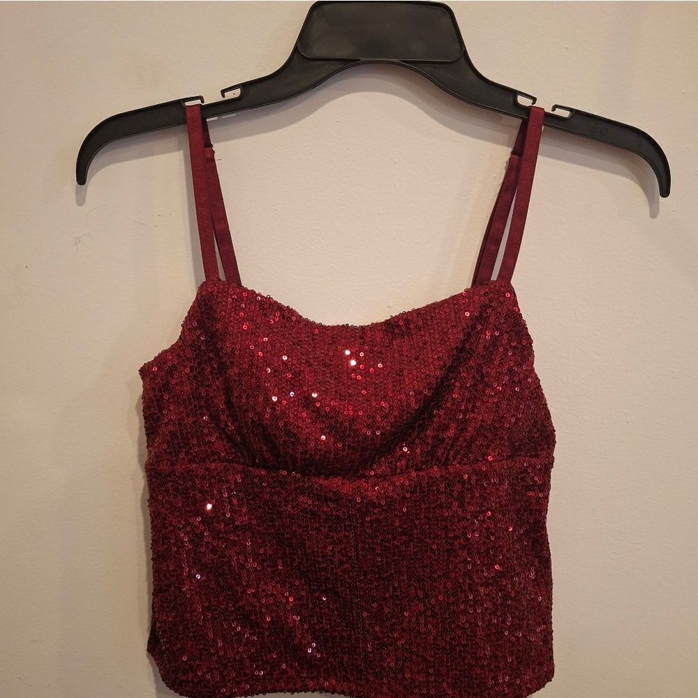 No Boundaries Sequin Cami Top